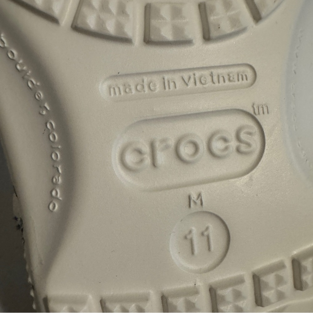 Crocs Classic Starry Glitter Clog Unisex Size Women's 12 Men's 11 Casual Beach - Picture 7 of 9